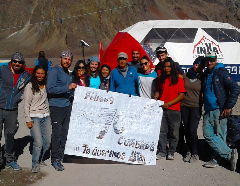 El reconocimiento de sus compañeros de trabajo en Inka Expediciones. Hay Lito para rato.