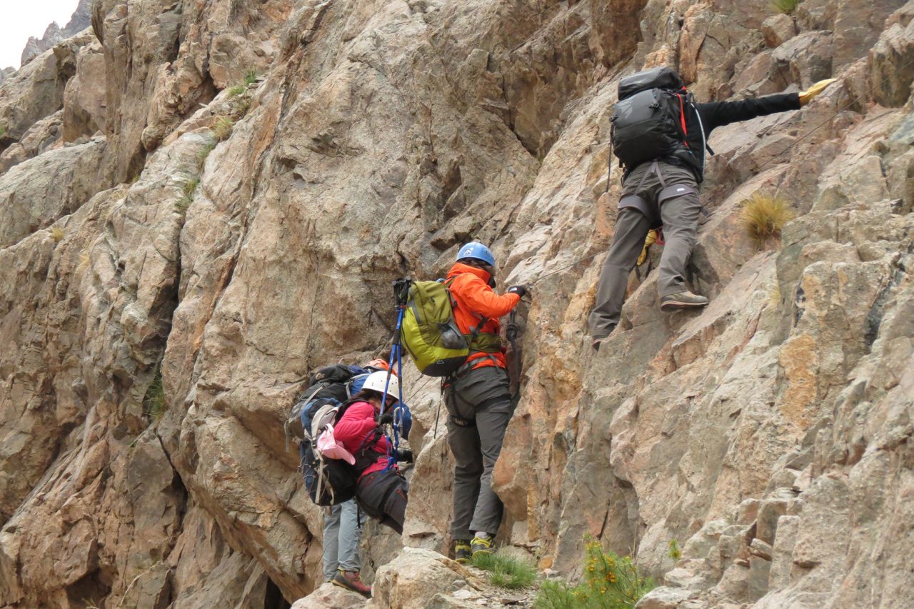 "Nuestro objetivo era el refugio Chorrillos, donde pasaríamos la noche. Debíamos cruzar una vía ferrata".