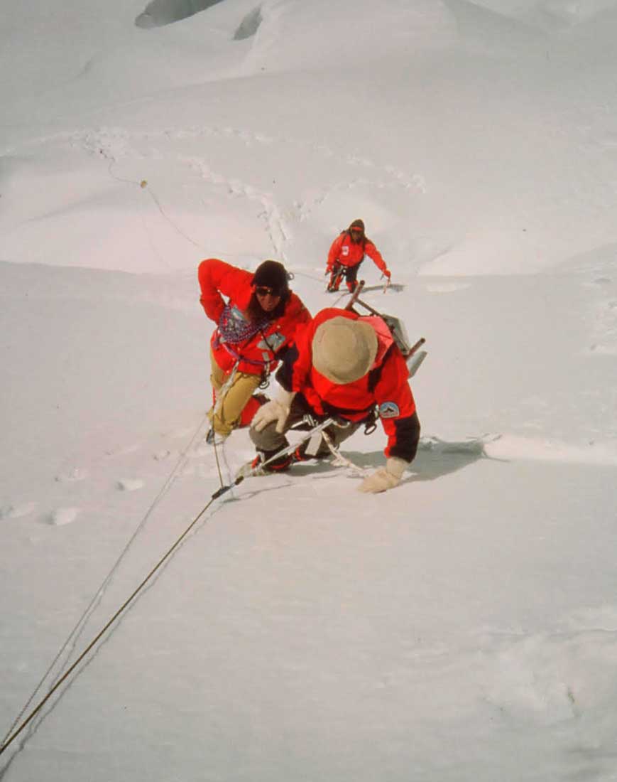 Acceso al Collado Norte.