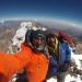 Karl Egloff y Nicolás Miranda en la cumbre de Aconcagua. Esta temporada vienen por la pared Sur.