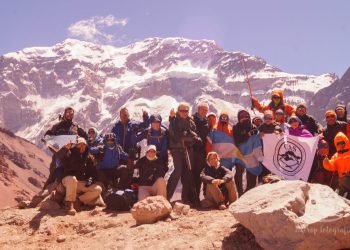 Un logro del CAS: 40 integrantes en el Parque Aconcagua en la temporada pasada.