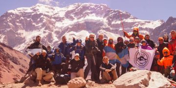 Un logro del CAS: 40 integrantes en el Parque Aconcagua en la temporada pasada.