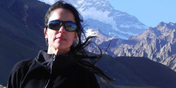 Nancy Roldán en su hábitat soñado: el Parque Aconcagua.