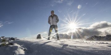 La alpinista Sunny Stroeer (32) logró una notable marca en Aconcagua. Foto: Sunny Stroeer, Mountain Hardwear athlete.