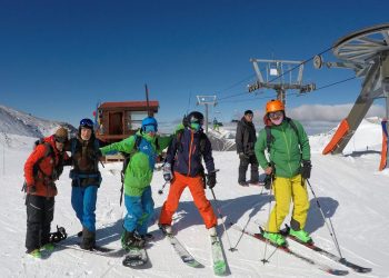 Los cuyanos y suizos en el centro de ski La Hoya, Esquel, Chubut. (Foto: Fotón Producciones)