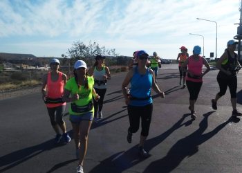 Parte del grupo de chicas que encontraron en el running una verdadera pasión.
