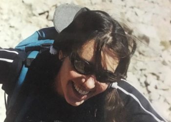 Sonrisa y felicidad plena en la montaña, una síntesis de los últimos años de vida de Nancy Silvestrini. (Foto: Ulises Corvalán)