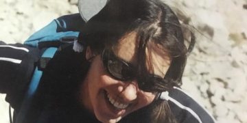 Sonrisa y felicidad plena en la montaña, una síntesis de los últimos años de vida de Nancy Silvestrini. (Foto: Ulises Corvalán)