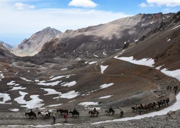 El Cruce de los Andes por el Portillo-Piuquenes, una aventura imperdible. (Ph Andrómeda agencia)