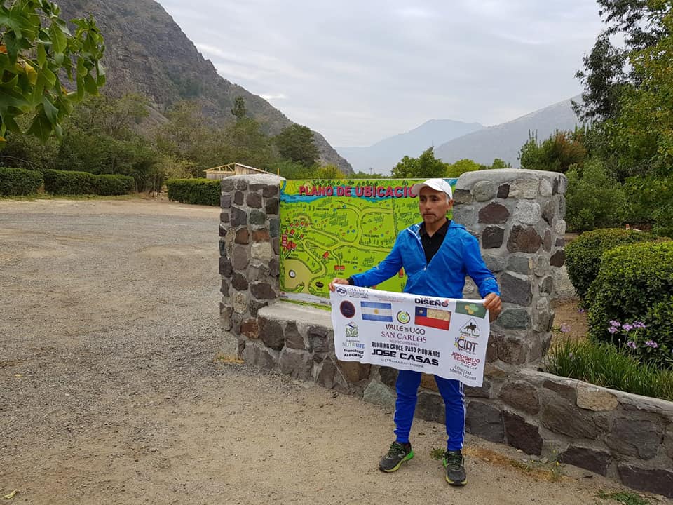 José ya en el Cajón del Maipo con el objetivo de cruzar los Andes cumplido.