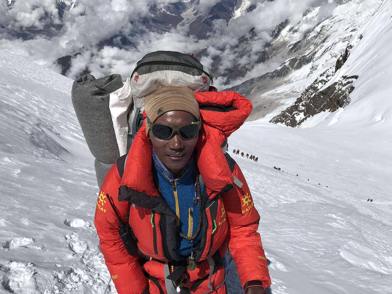 El hombre récord con 22 cumbres en Everest. (PH Vanessa Estol)