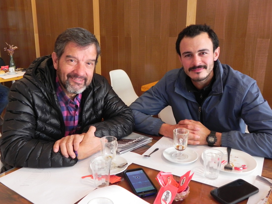 Germán Braillard Pocard y Luciano Merino, protagonistas de Aconcagua invernal 2019.