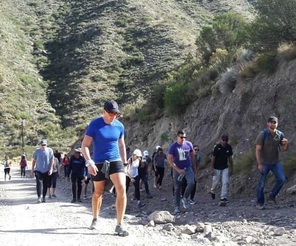 El entrenamiento en cerro Arco, un clásico del deporte de montaña en Mendoza.