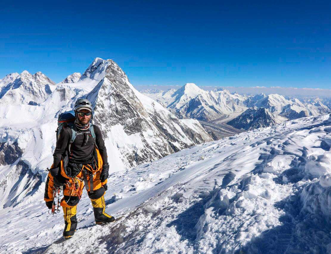 Moeses Fiamoncini en su lugar en el mundo: los 8 miles del Himalaya.