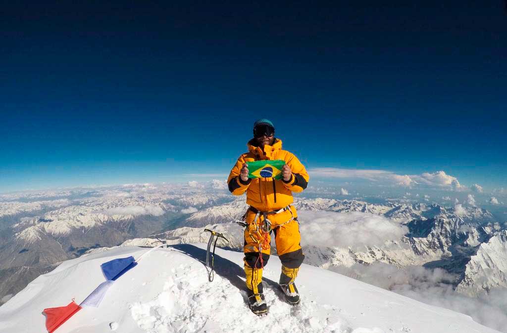 Moeses Fiamoncini, primer brasileño en la cumbre del Nanga Parbat.