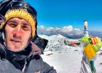 Matías Sergo quiere bajar los tiempos de sus récords en Aconcagua