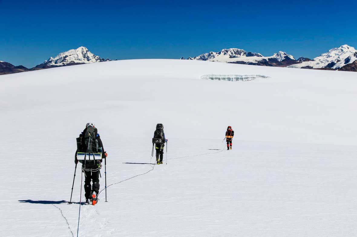 El glaciar Quelccaya, cordillera de Vilcanota, Perú. Ph Stéphane Vallin.