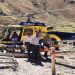 Evacuación en Aconcagua. Ph Prensa Gobierno Mendoza.
