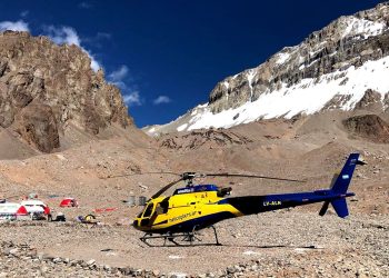 Cómo y por qué vuela el helicóptero de Aconcagua