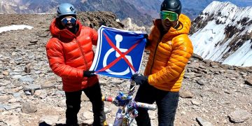 Rafa Jaime es el primer ciego latinoamericano en la cumbre de Aconcagua