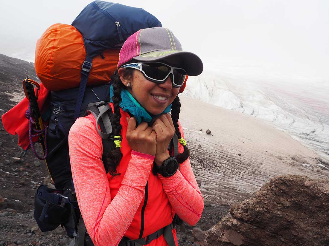 Mariam Ktiri rumbo a la altura máxima de Europa, Elbrus.