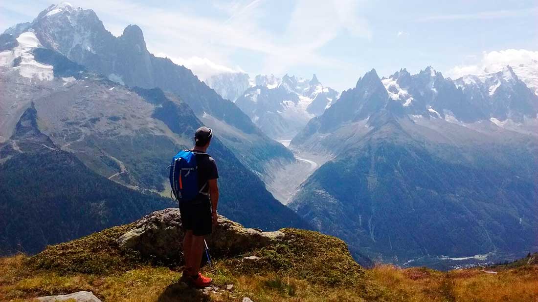 El macizo del Mont Blanc permite realizar un amplio abanico de actividades en un entorno único.