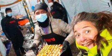 Huilén Pascual, chef argentina en el campo base del Everest