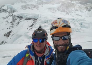 Karl y Nico en el Makalu.
