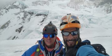 Karl y Nico en el Makalu.