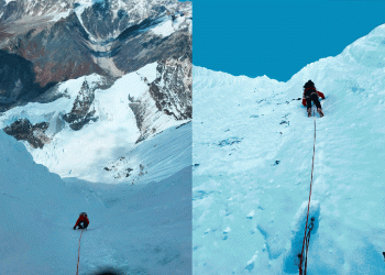 Freire y Jarrín, imparables, abren nueva vía en el monte Ganchenpo