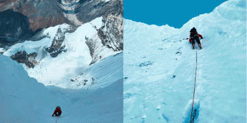 Freire y Jarrín, imparables, abren nueva vía en el monte Ganchenpo