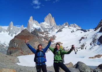 Nieves Gil y Lucía Guichot escalan la super canaleta del Fitz Roy