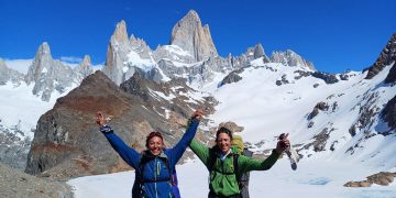 Nieves Gil y Lucía Guichot escalan la super canaleta del Fitz Roy
