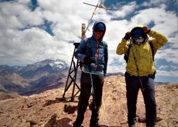 Tres amigos ascendieron el cerro Penitentes en 5 horas 24 minutos