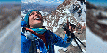 Karl Egloff vuela en Aconcagua y va por la marca más veloz en Everest